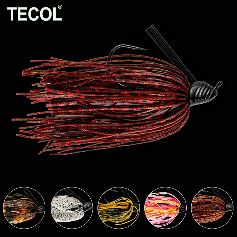 Fishing Lure Buzzbait - TECOL 10G Rubber Jig Silicone Skirt