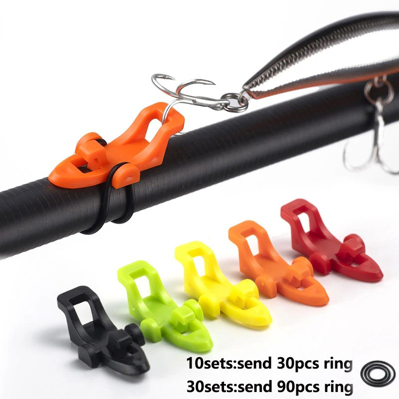 Fishing Lure Accessories - 1-10pcs Fishing Rod Pole Hook Keeper