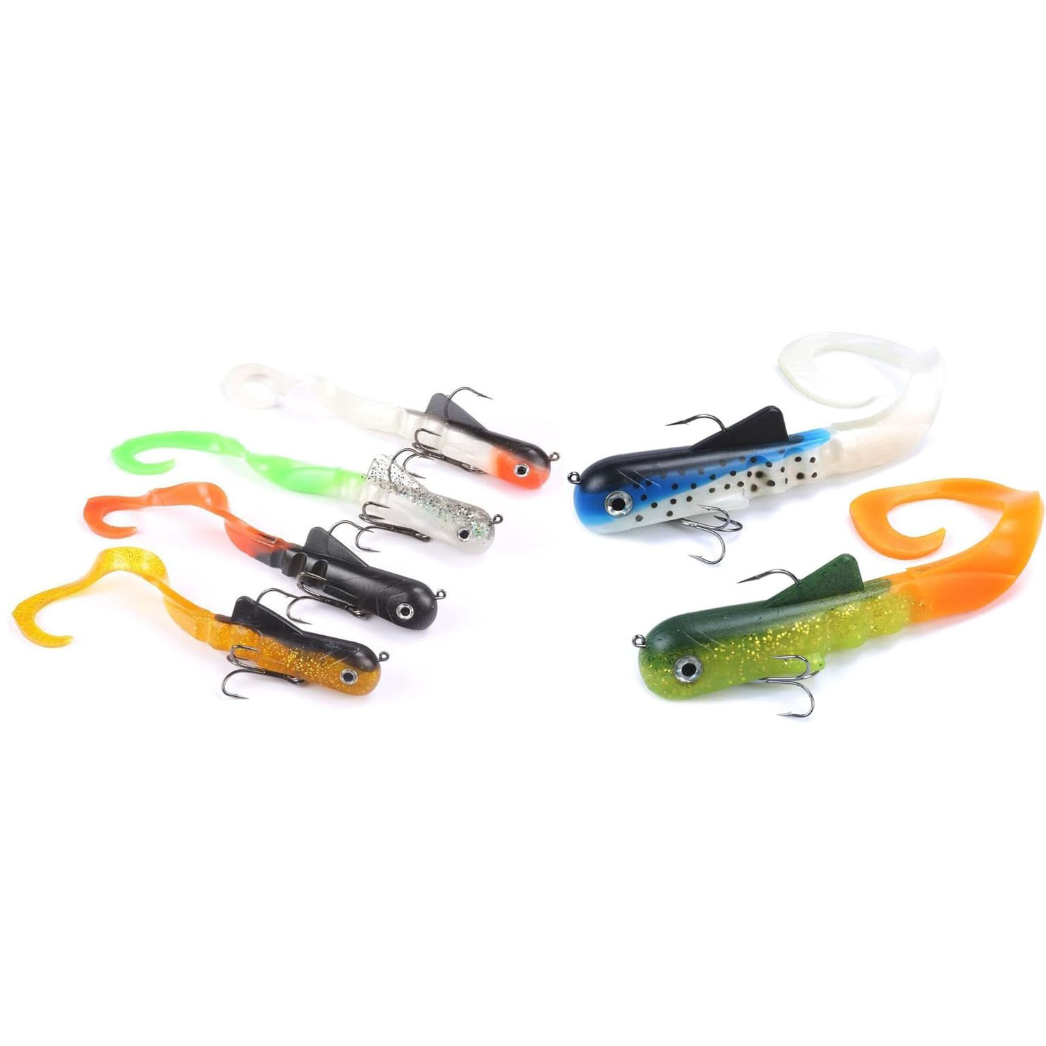 Fishing Lure Soft Plastic - 6pcs/lot Pike Musky Dawg Fishing Soft
