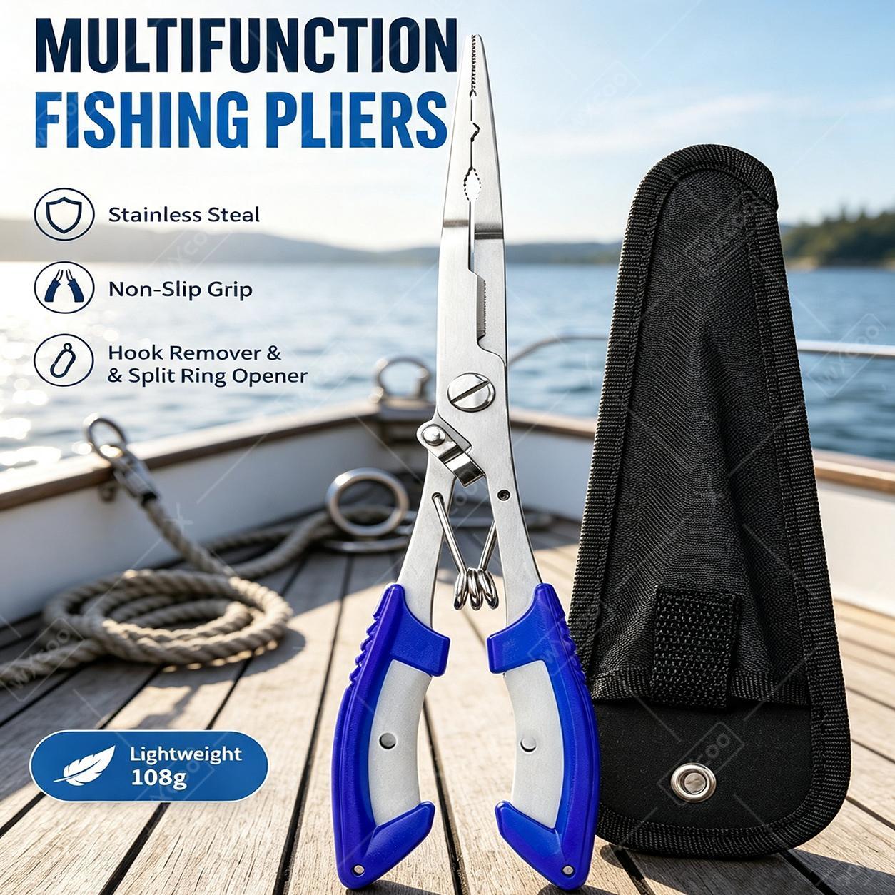 Fishing Lure Kit - Multi-Function Stainless Steel Fishing Tool Kit