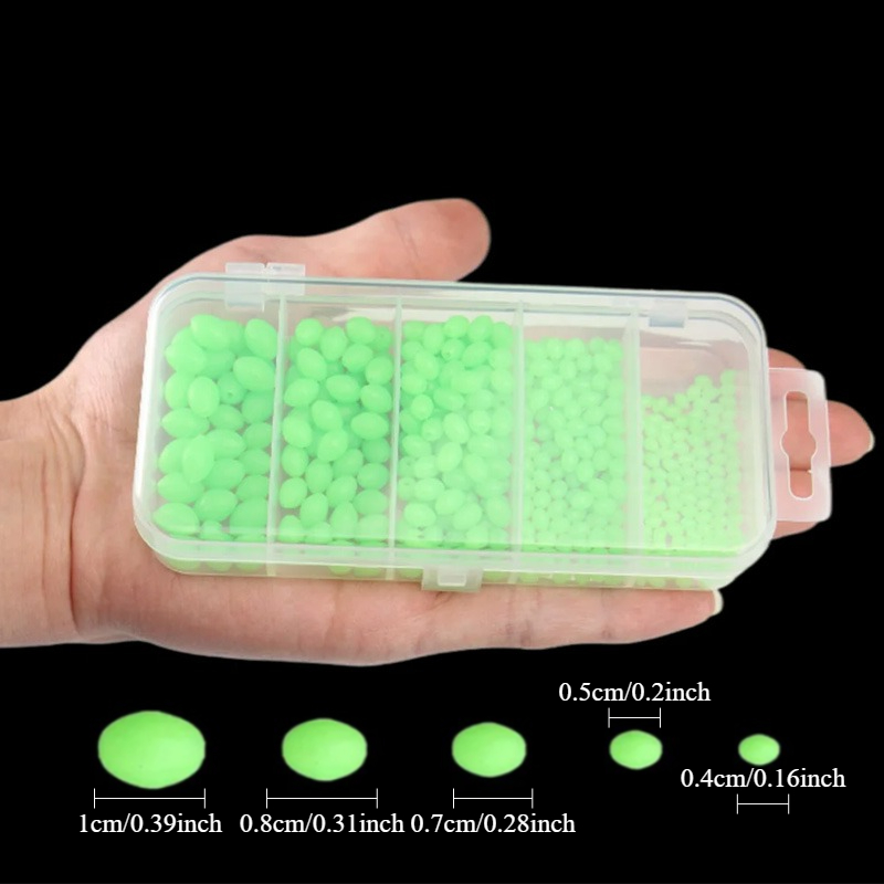 Ackibbik 375pcs/box Luminous F - Fishing Lure Soft Plastic recension och pris
