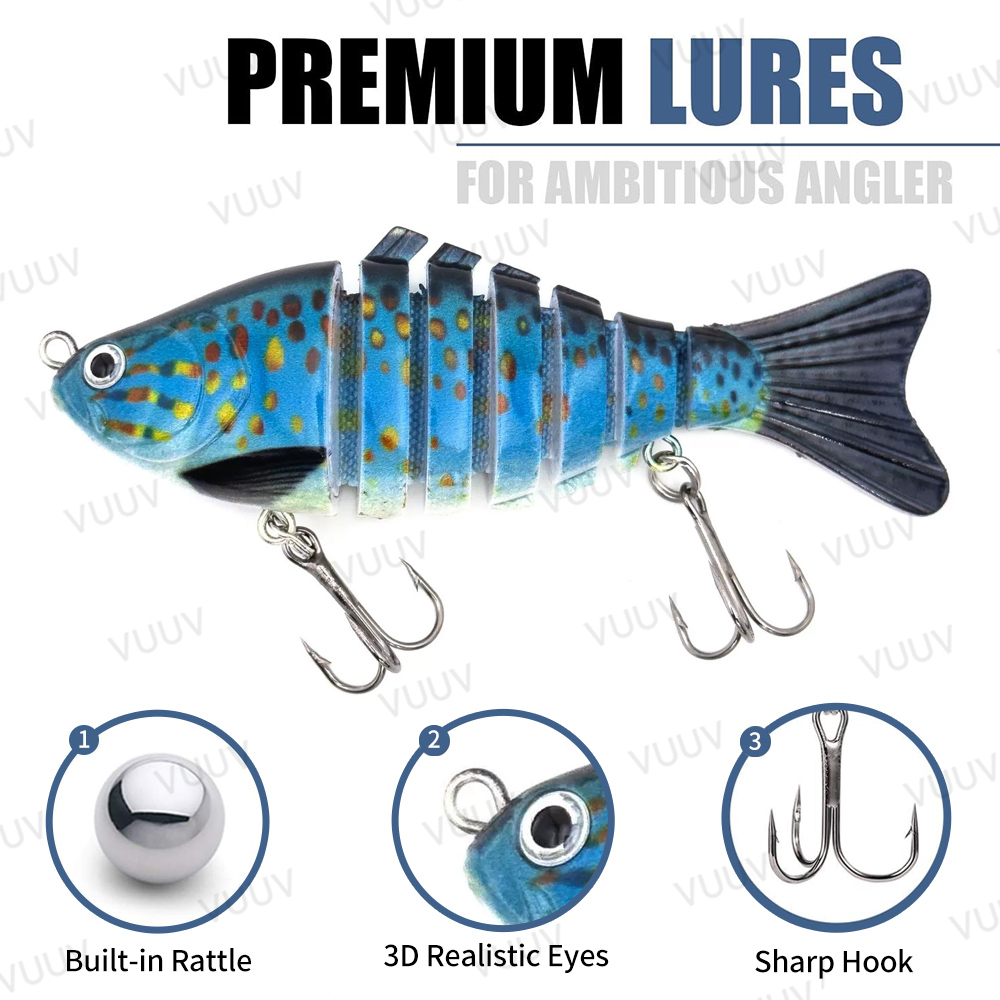 10 pcs Multi-Joint Swimbait Fi - Fishing Lure Popper recension och pris