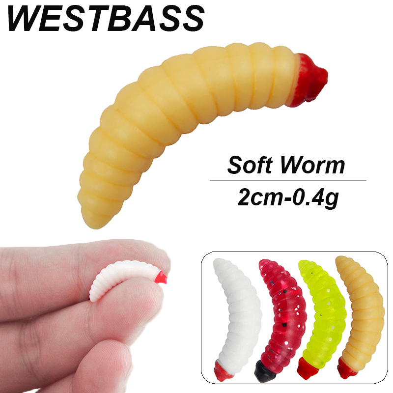 WESTBASS 20/50PCS Soft Larva S - Fishing Lure Soft Plastic recension och pris