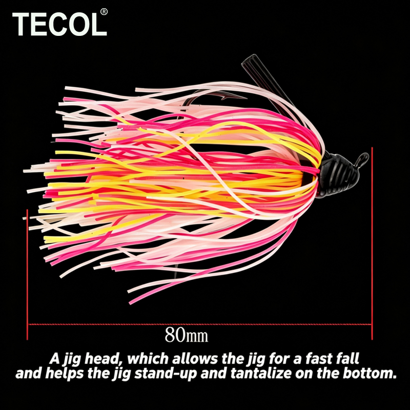 TECOL 10G Rubber Jig Silicone  - Fishing Lure Buzzbait recension och pris