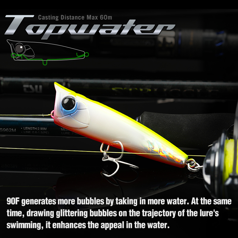 TSURINOYA 90mm 23g Topwater Po - Fishing Lure Popper recension och pris