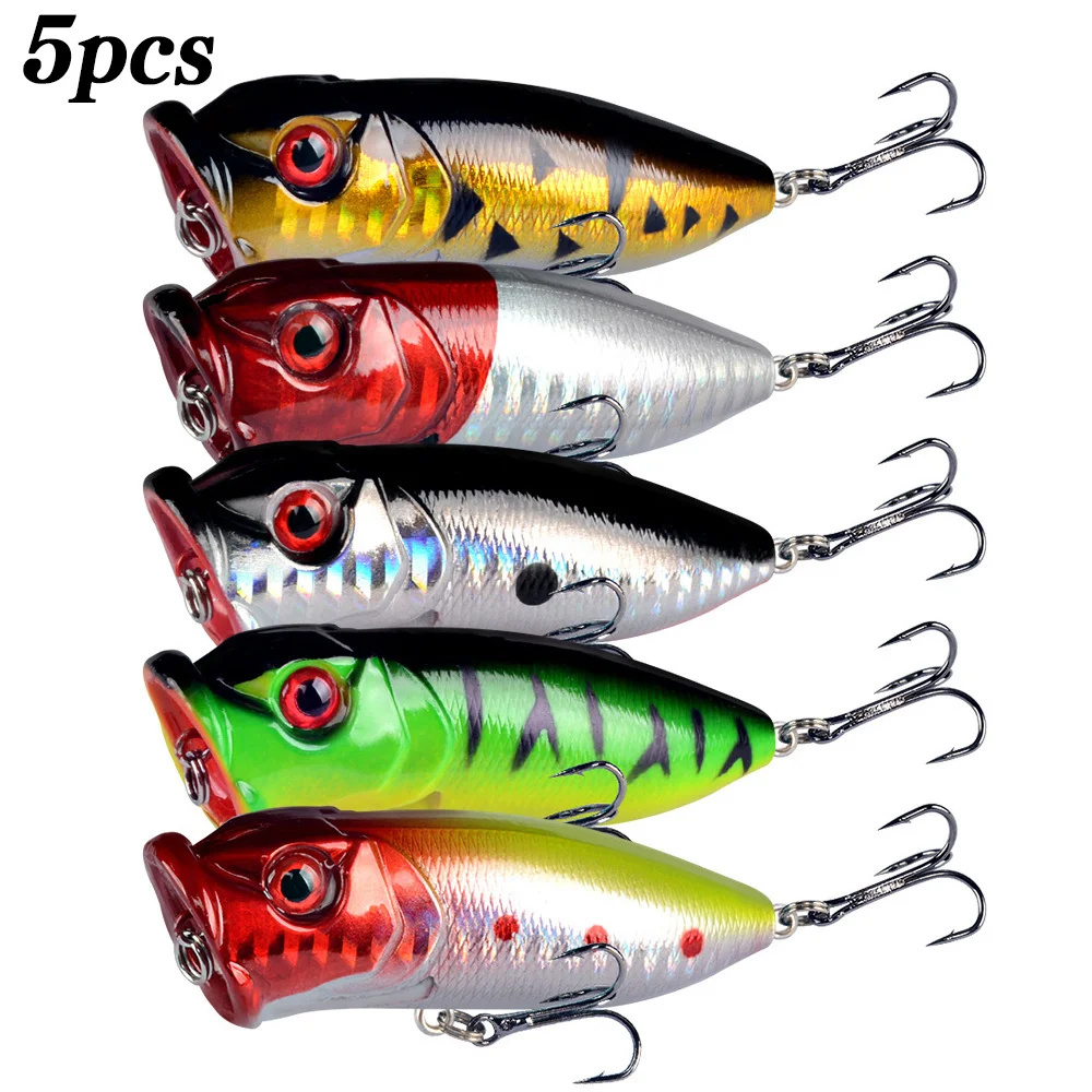5Pcs Popper Fishing Lures 3d E - Fishing Lure Popper recension och pris