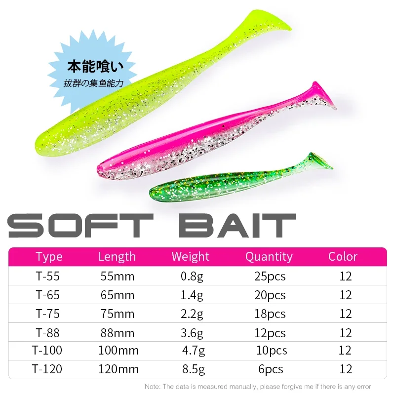 TSURINOYA NEW SIZE 100mm 120mm - Fishing Lure Soft Plastic recension och pris