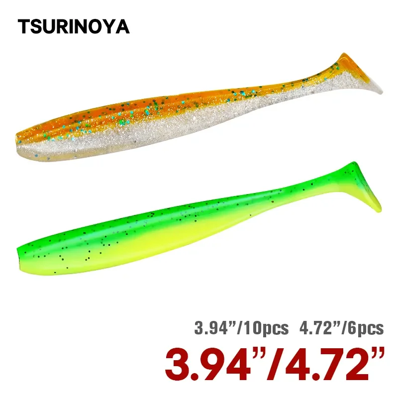 TSURINOYA NEW SIZE 100mm 120mm - Fishing Lure Soft Plastic recension och pris