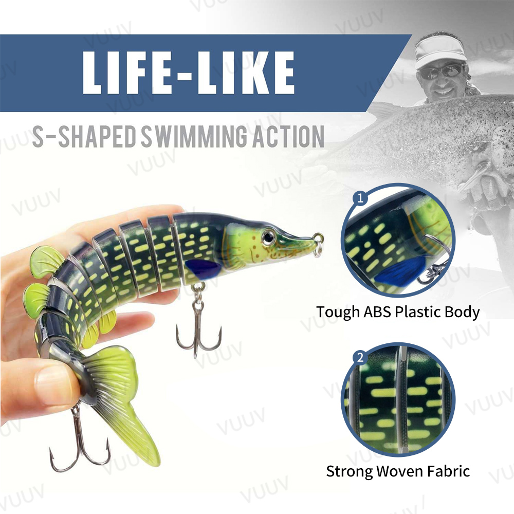 100pcs Multi-Joint Swimbait Fi - Fishing Lure Swimbait recension och pris