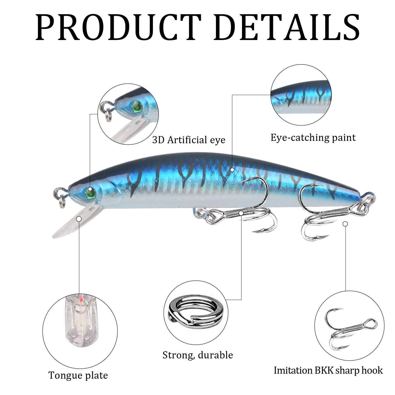 1Pcs Sinking Minnow Fishing Lu - Fishing Lure Crankbait recension och pris