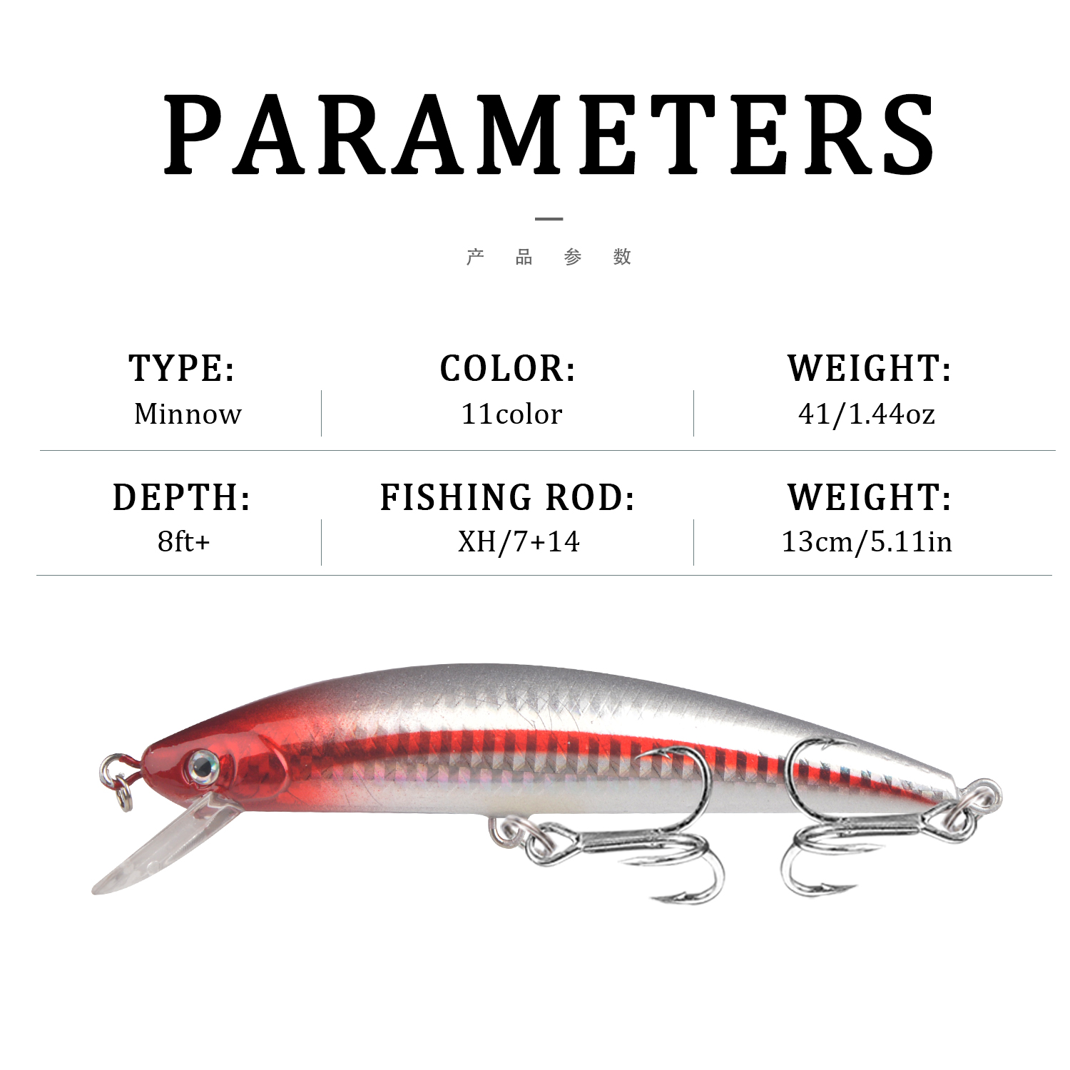 1Pcs Sinking Minnow Fishing Lu - Fishing Lure Crankbait recension och pris