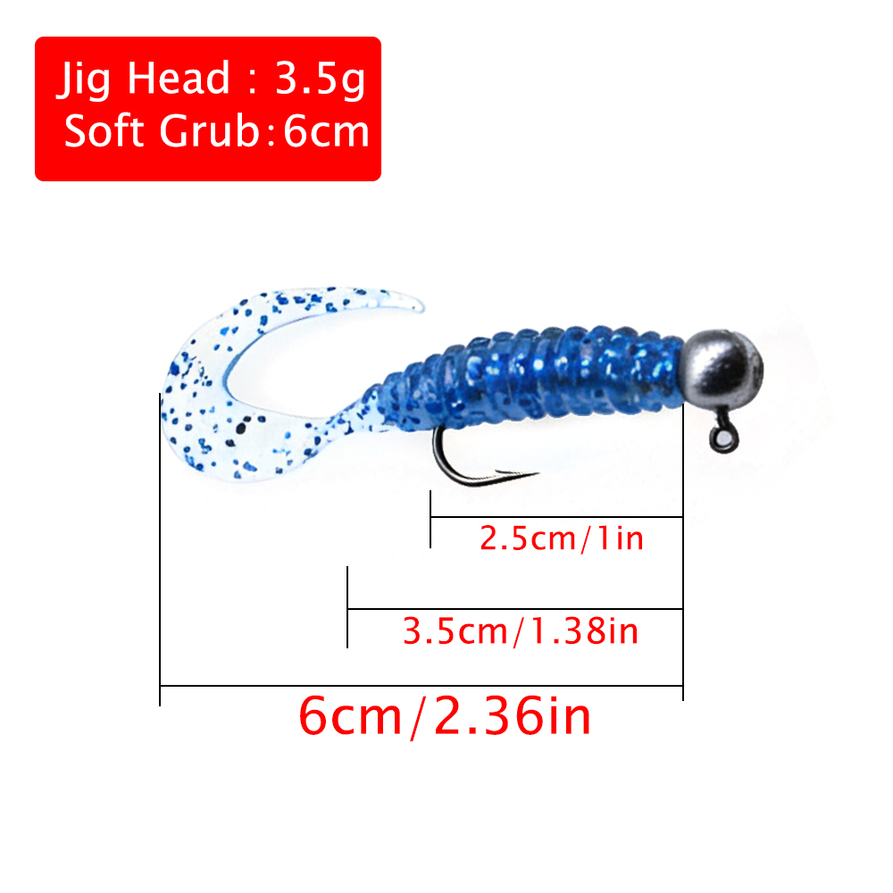 Mr.Lurion 10pcs/box 6cm grub 3 - Fishing Lure Soft Plastic recension och pris