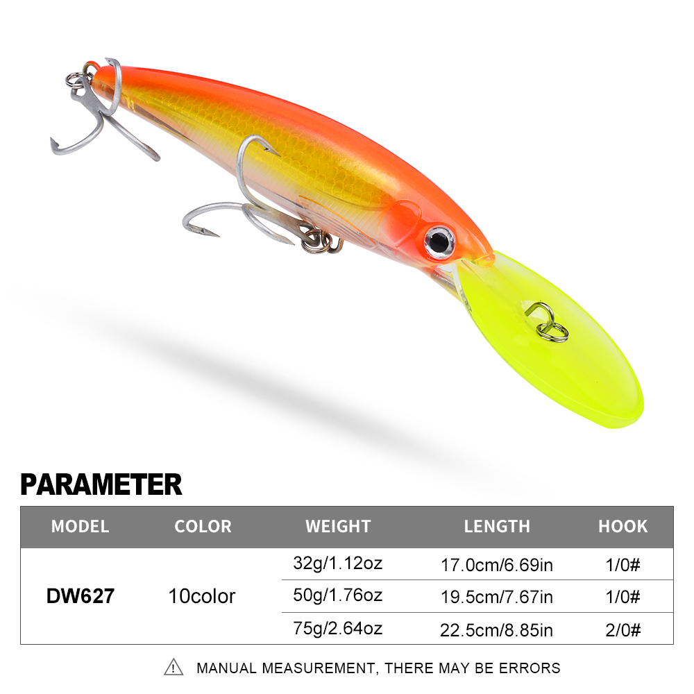 1PC 32g 50g 75g Big Floating M - Fishing Lure Topwater recension och pris