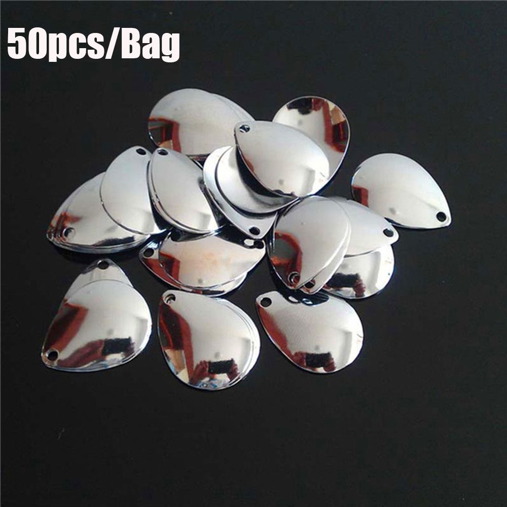 50pcs Rotate Sequin Smooth Nic - Fishing Lure Spoon recension och pris