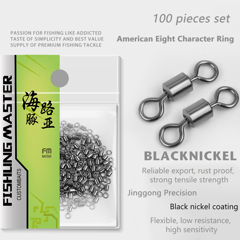 ★▲100Pcs Fishing Swivels Stain - Fishing Lure Kit recension och pris