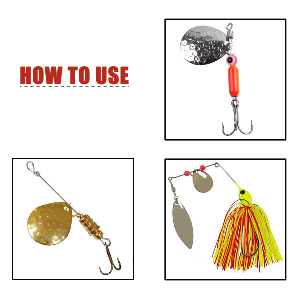 50Pcs Fishing Lure Spinner Bla - Fishing Lure Buzzbait recension och pris