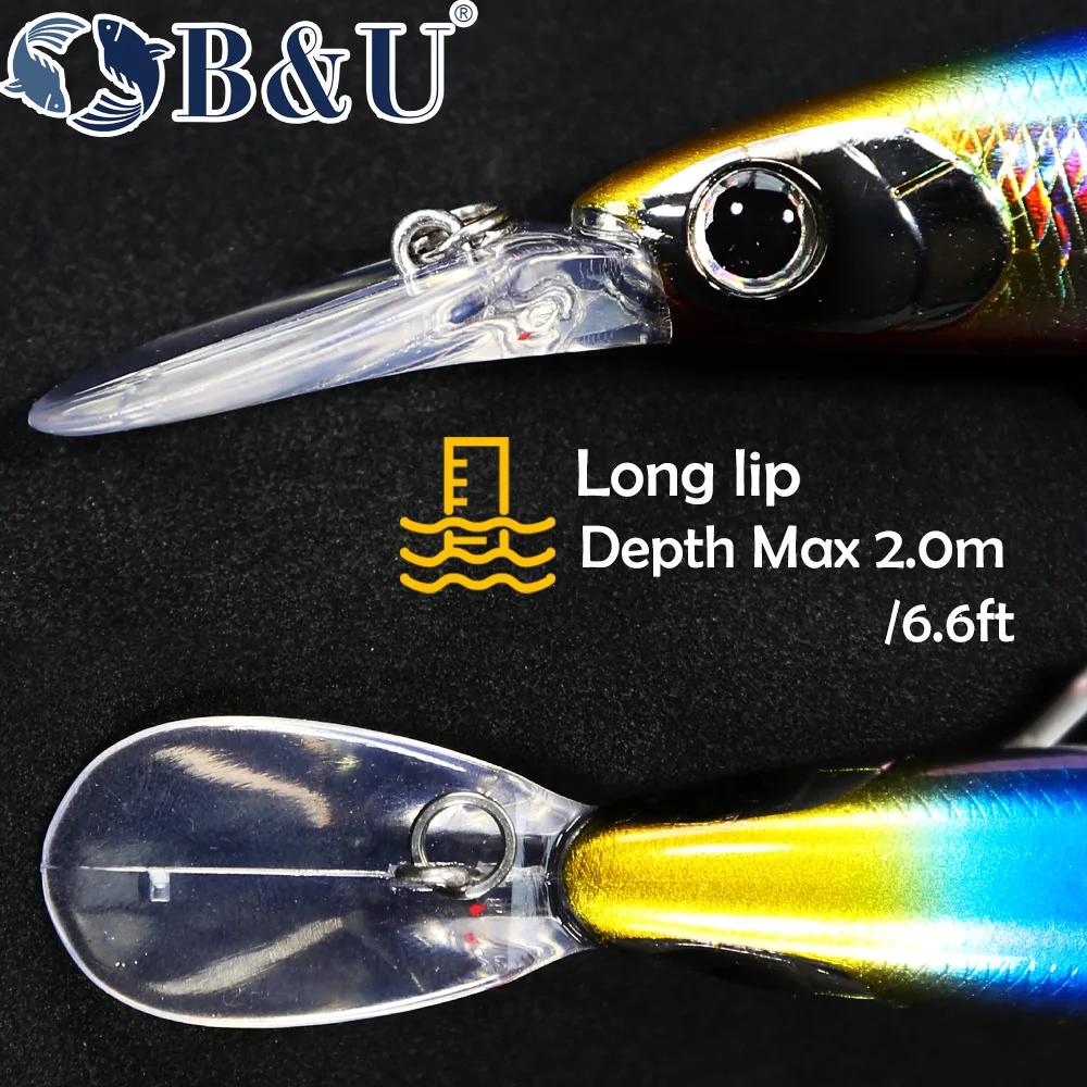 B&U 125mm Sinking Minnow Sea F - Fishing Lure Jerkbait recension och pris