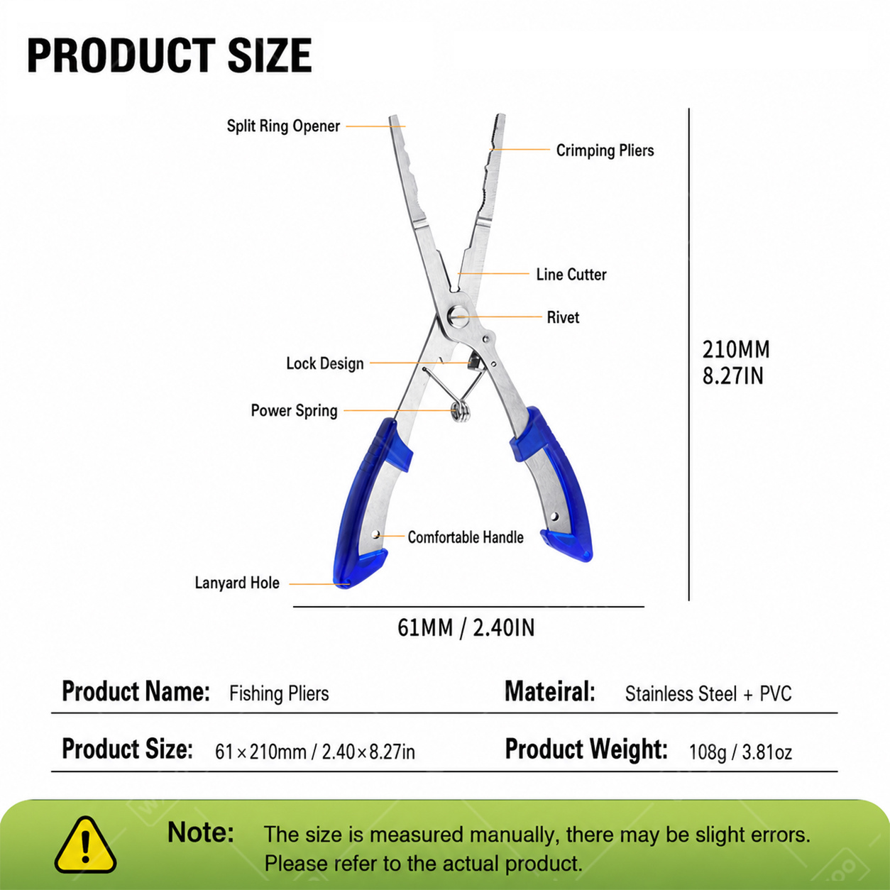 Multi-Function Stainless Steel - Fishing Lure Kit recension och pris