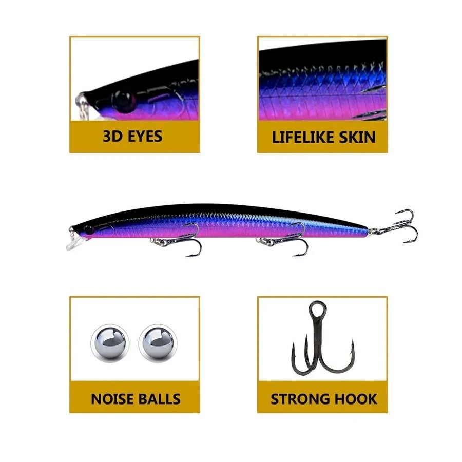 Laser Minnow Fishing Lure 18cm - Fishing Lure Crankbait recension och pris